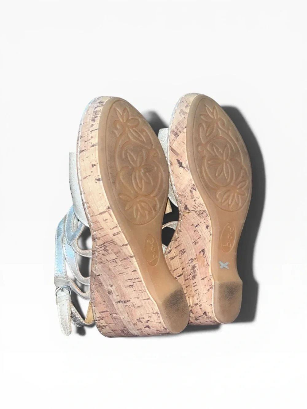 Boc Espadrille Wedge heels sandals gold metallic size 6